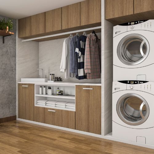 floor to ceiling laundry